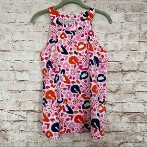 Buckhead Betties Sz M Sleeveless Multicolor Print Top